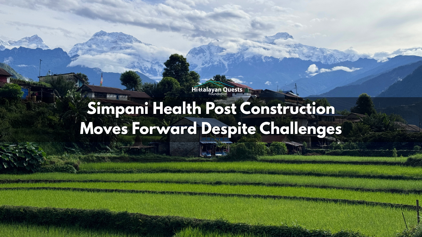 Simpani Health Post Construction Moves Forward Despite Challenges
