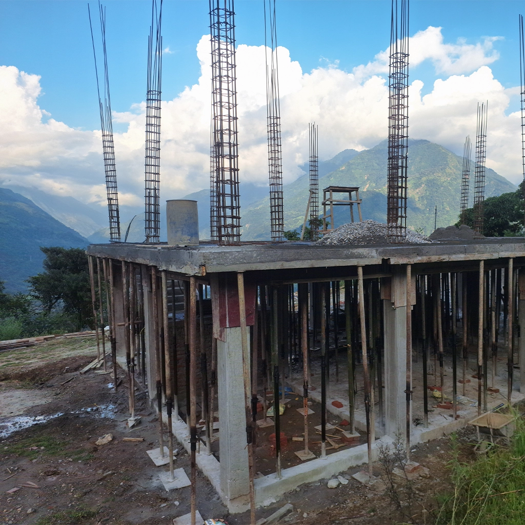 The construction site of Simpani Health Post