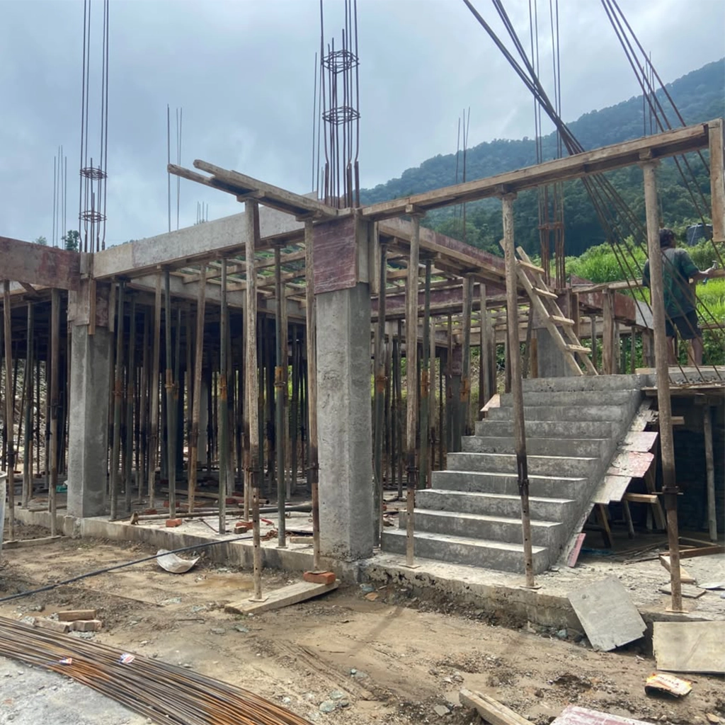 The construction site of Simpani Health Post